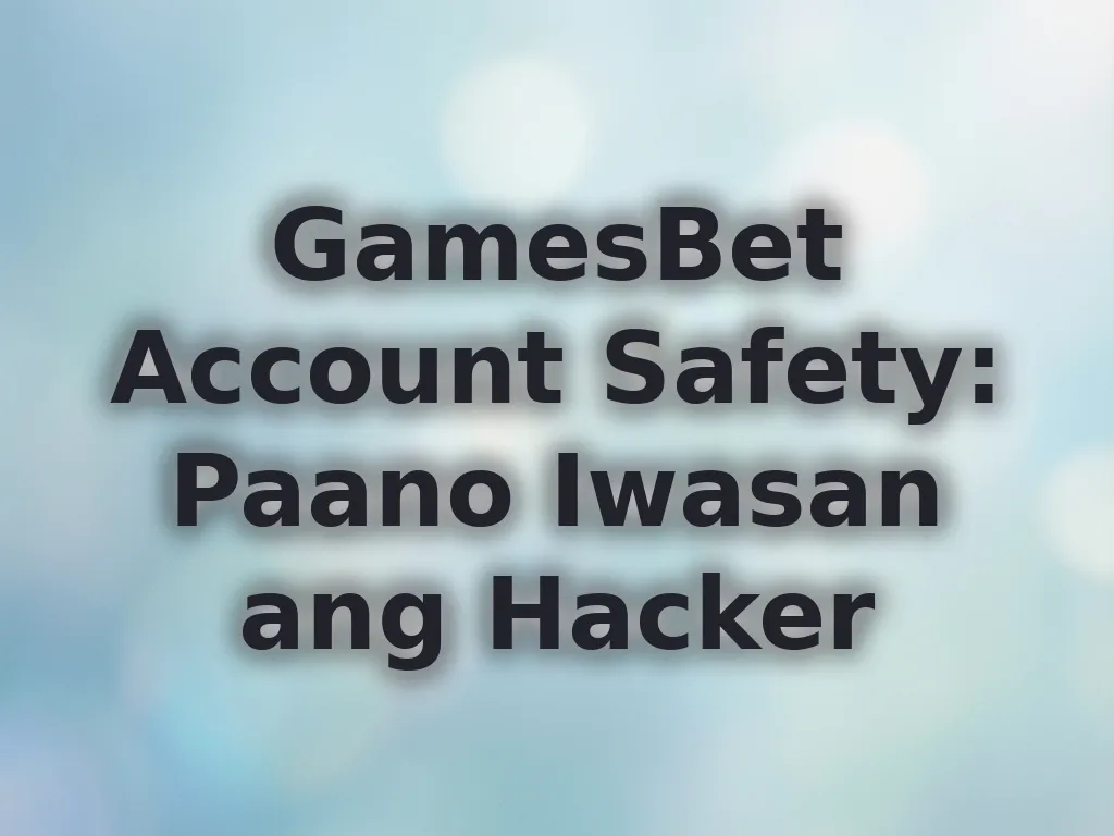 Tips sa seguridad ng account